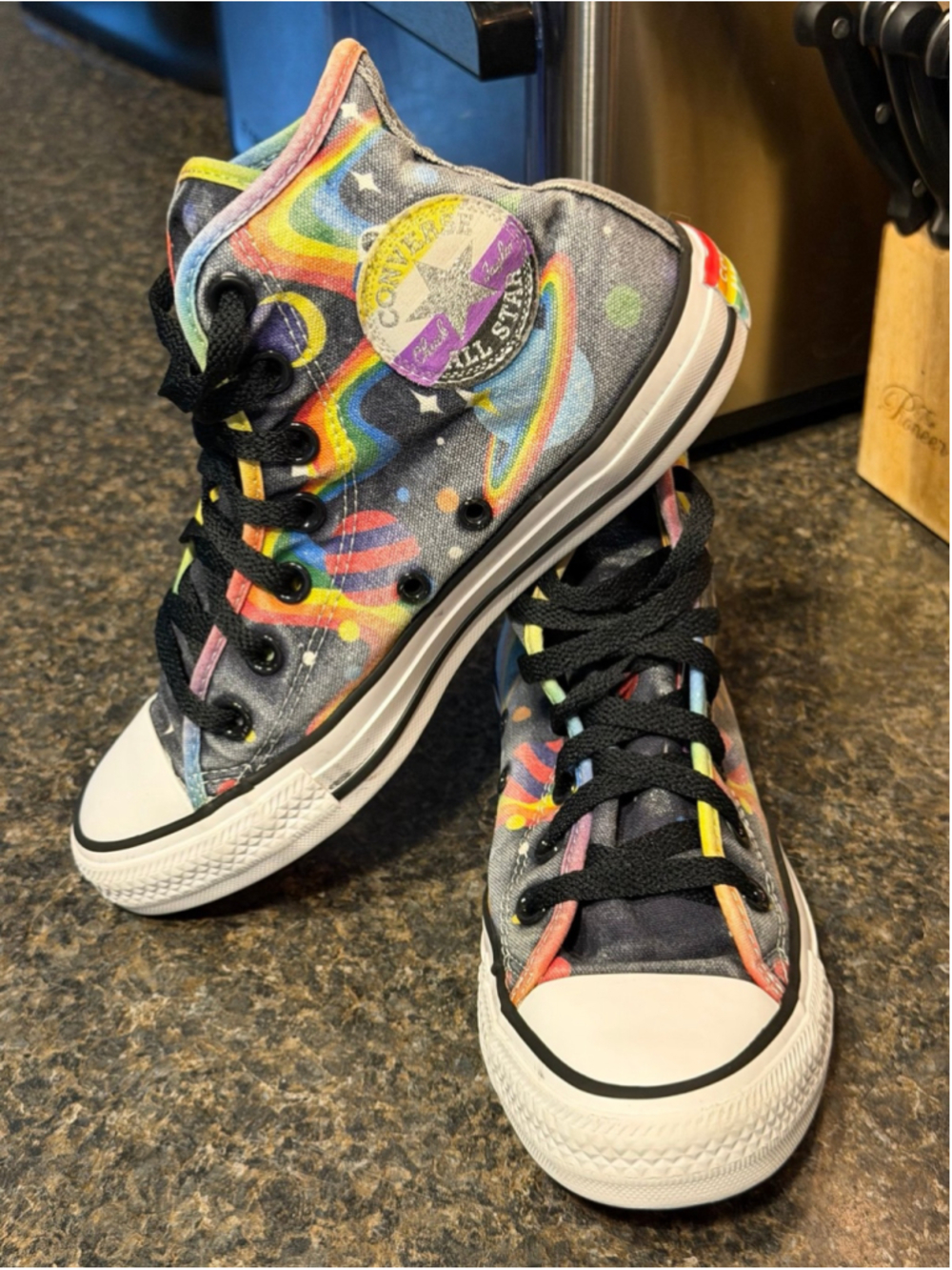 Converse All Star High Top Womens High top Platform Rainbow Sneakers